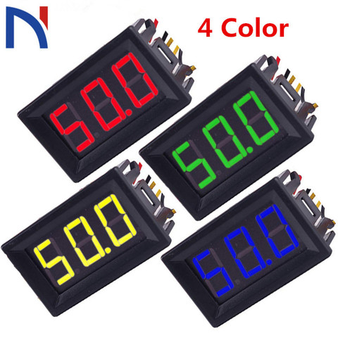 0.56inch Mini Digital Voltmeter Ammeter 2/5 Wire DC 100V 10A Voltmeter Current Meter Tester Dual LED Display Green Red Blue ► Photo 1/1