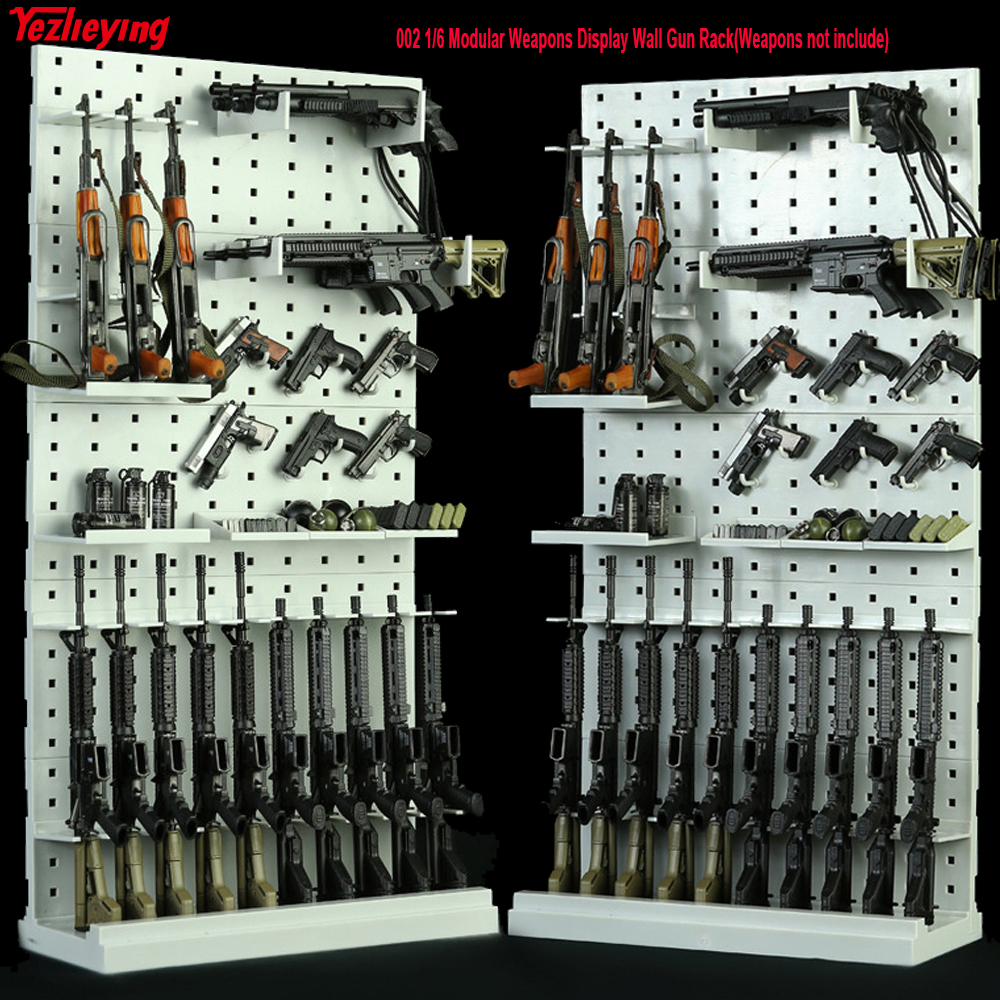 1/6 Scale Modular Weapons Display Wall Show Storage Stand for Gun Rack Models 