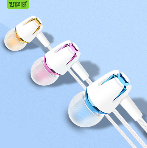 VPB S9 Earphone Super Bass Microphone in ear Headset 3.5mm For iphone 6 6s xiaomi for Mobile phone ► Photo 1/5