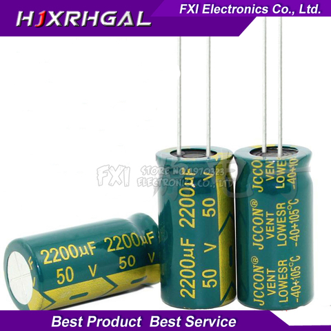 10PCS 50v2200uf 2200uf50v 16*31 50v 2200uf 16x31 Electro Electrolytic capacitor ► Photo 1/3