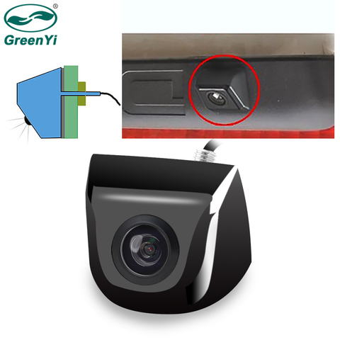 GreenYi Vehicle Rear View Camera Metal Body Car Reverse Camera 170 Degree Auto Parking Backup Camera ► Photo 1/6