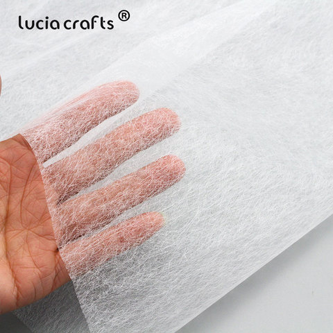 Lucia Crafts Fusible Interlining Nonwoven Fabric Easy Iron On Fabric Double Faced Adhesive For Clothes  R0113 ► Photo 1/6