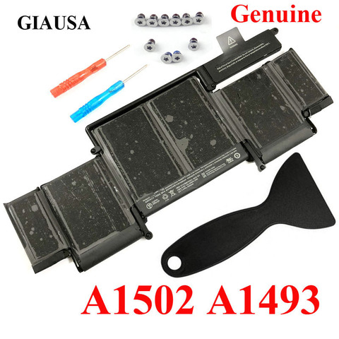 GIAUSA genuine A1493 battery for Apple macbook pro retina 13'' A1502 battery 2013-2014 ME864 ME866LL/A 020-8148 Free base screws ► Photo 1/2