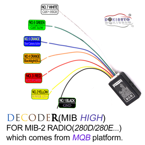 MIB High Decoder Of 5GG035280D/E Canbus Gateway Emulator Simulator For MQB Platform ► Photo 1/2