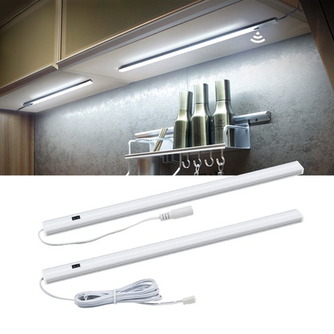Hand Sweep Switch LED Under Cabinet Kitchen Light Bedroom Wardrobe Closet Night Lights 30/40/50cm LED Bar Light Cocina Home Lamp ► Photo 1/6