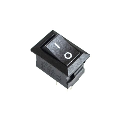 10pcs ON / OFF Rocker Switch, 117S 2-Pin 250V3A 125V6A ON-OFF Black Plastic 2 Pin ► Photo 1/2