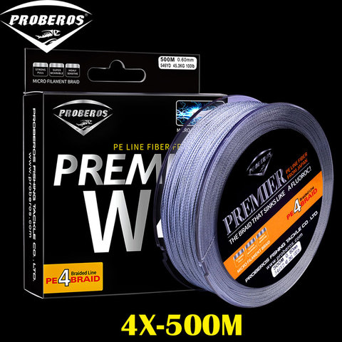 500M fishing line Green/Gray/Red/Blue/Yellow PE Line available 6LB-100LB fishing tackle Braided Line Diameter 0.10mm-0.6mm ► Photo 1/6