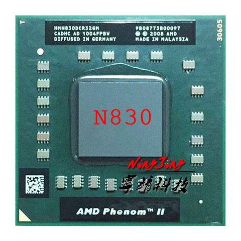 AMD Phenom II Triple-Core Mobile N830 2.1 GHz Three-Core Three-Thread CPU Processor HMN830DCR32GM Socket S1 ► Photo 1/1