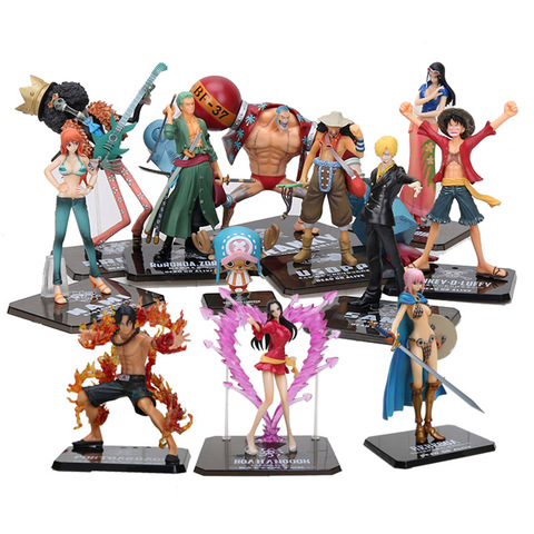 Buy Online Anime One Piece Figure 2 Years Later Luffy Nami Roronoa Zoro Sanji Chopper Hancock Battle Ver Action Figure Collection Toy Alitools