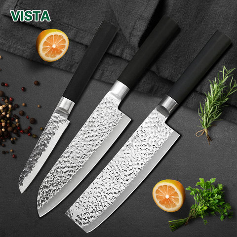 Myvit kitchen knife Set  Japanese Style Kitchen knife Meat Cleaver Fruit Paring knife stainless steel Chef Knife ► Photo 1/6