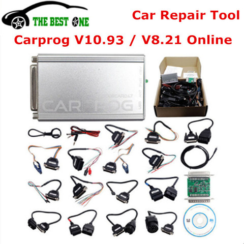 Online Carprog V8.21 +Keygen Full Adapter Car Prog V10.93/V10.05/8.21 For Airbag/Radio/Dash/IMMO/ECU Programmer Auto Repair Tool ► Photo 1/6