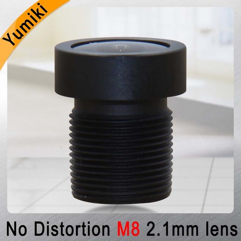 Yumiki 2.1mm M8 Lens 1/3 Inch 5MP IR F1/2.2 No Distortion lens for cctv camera Wide angle 151degree ► Photo 1/4