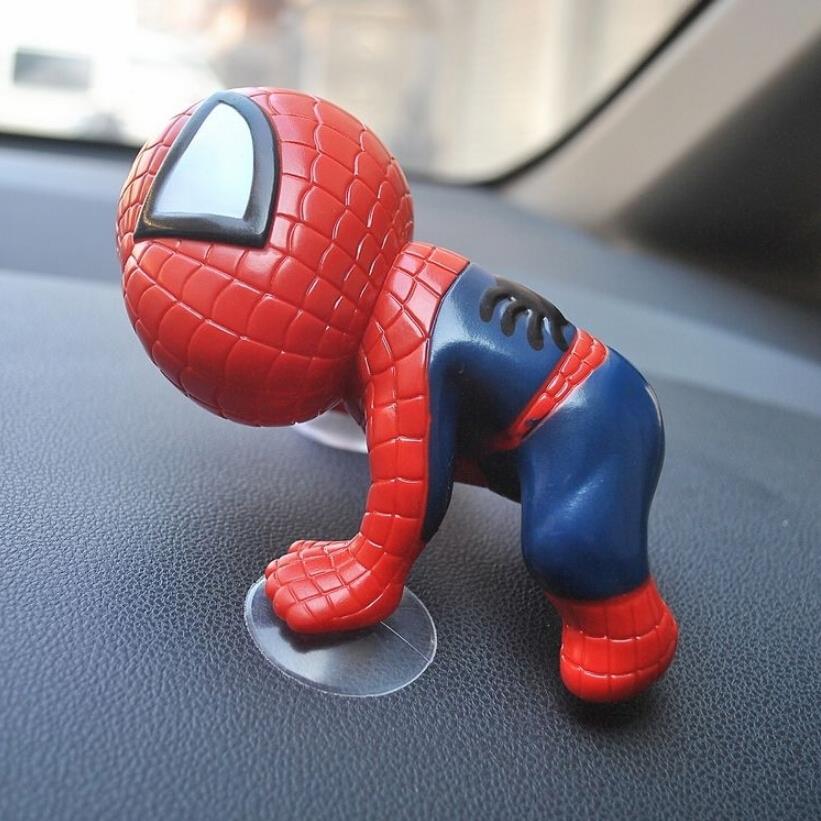 Car Decoration Climbing Sucker Spider-Man Toy Doll For Window Rearview Mirror 