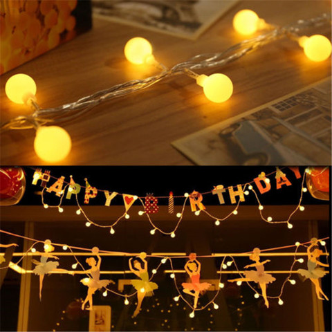 2M 20 LED Garland USB 5v Ball Fairy String Lights for New Year Christmas Festival Party Wedding Lamp Home Decoration led light ► Photo 1/6