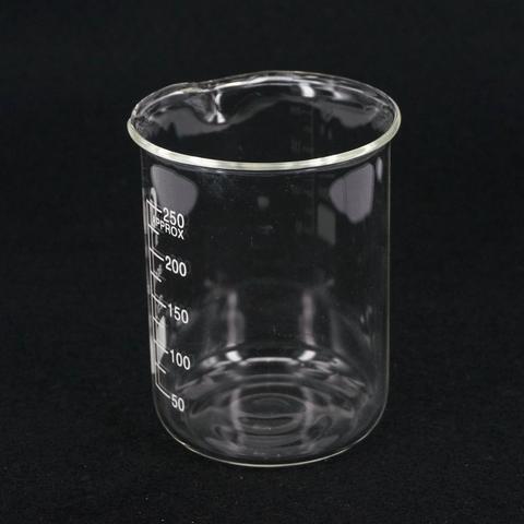 250ml Low Form Beaker Chemistry Laboratory Borosilicate Glass 3.3 Transparent Beaker Thickened with spout ► Photo 1/5