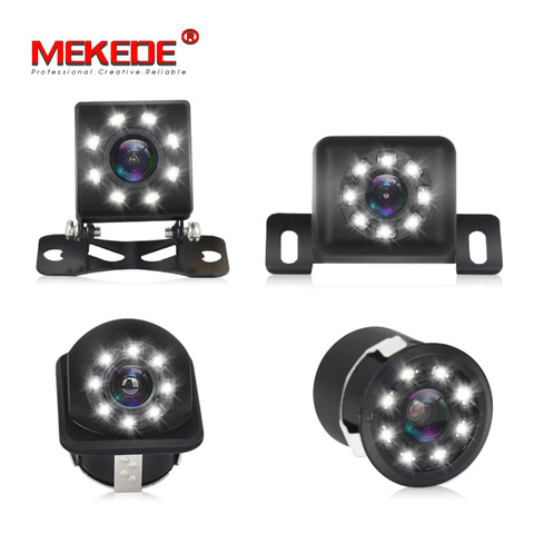 MEKEDE 8 LED Night Visions Car Rear View Camera Wide Angle HD Color Image Waterproof Universal Backup Reverse Parking Camera ► Photo 1/5
