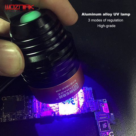 Wozniak Aluminium Alloy UV Curing Adhesive Green Oil Heating Lamp Multipurpose Mainboard CHIP Maintenance BGA Violet LED ► Photo 1/5