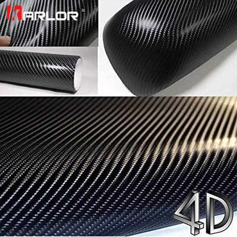 Waterproof 2D Car Stickers Gold Twill Carbon Fibers DIY Vinyl Auto Wrapping Film