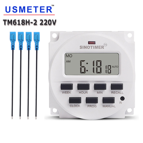 TM618H Super Big 1.6 Inch Display Digital Time Relay Timer Switch Timer Module Programmable Timer 220V Interval Timer ► Photo 1/6