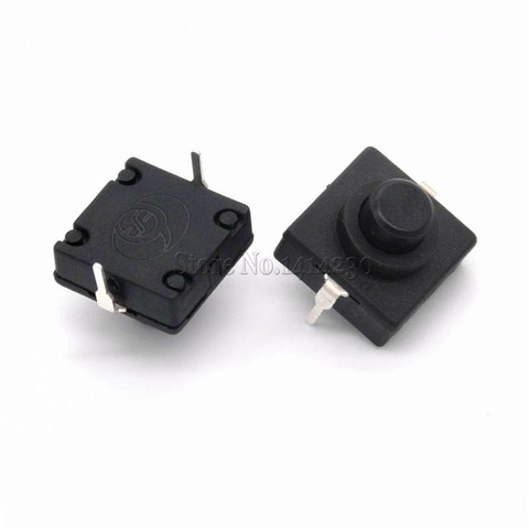 10PCS Flashlight Button Switch 1A 30V CB-1212-112D 2Pin Ultra-Thin Middle of the feet ► Photo 1/2
