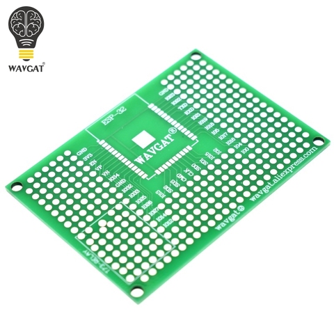 WAVGAT 5x7CM Double Side Prototype PCB Board Breadboard Protoshield For Arduino Relay ESP8266 WIFI ESP-12F ESP-12E ESP32 ESP32S ► Photo 1/4
