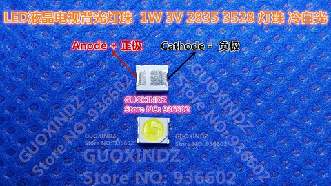 JUFEI   LED   Backlight  1210  3528  2835  1W   84LM  Cool white  LCD  Backlight for  TV   TV  Application   01.JT.2835BPW1-C ► Photo 1/2