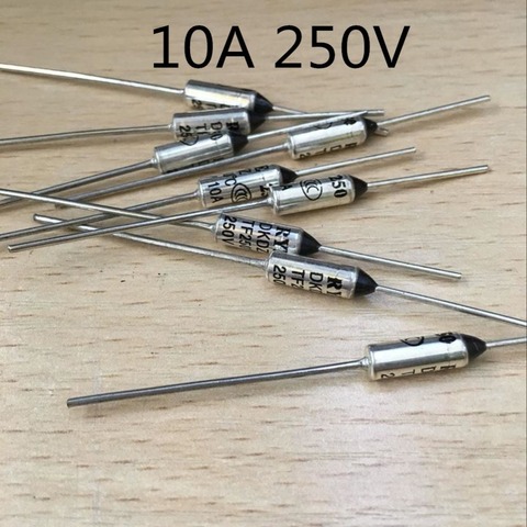 5PCS-10PCS/ Fuse RY TF 192 110 135 157 117 167 Degrees 192C 110C 135C 157C 117C 167C 10A 250V Metal Thermal Fuse ► Photo 1/1