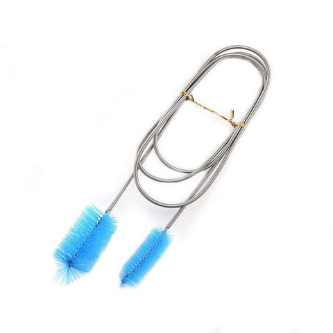 Stainless Steel Tube Cleaning Brush Single Double Head Flexible Aquarium Fish Tank Filter Pump Hose Pipe Brushes Cleaner ► Photo 1/6