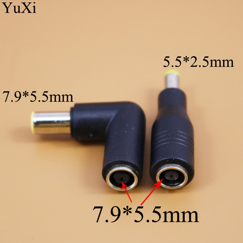 7.9x5.5mm female to7.9 x 5.5mm 5.5*2.5mm /5.5 x 2.5male DC Power Connector Adapter Laptop 90 Degrees Charging Plug for ThinkPad ► Photo 1/5