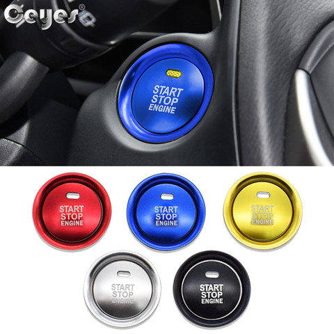 Ceyes Car Styling Sticker Accessories Fit For Mazda 3 BM BN 6 GJ1 GL CX4 CX5 CX 5 Axela CX3 Atenza Engine Start Button Auto Ring ► Photo 1/6