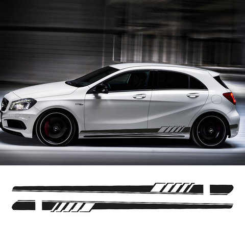 Edition 1 AMG Decal Car Door Side Stripes Skirt Sticker For