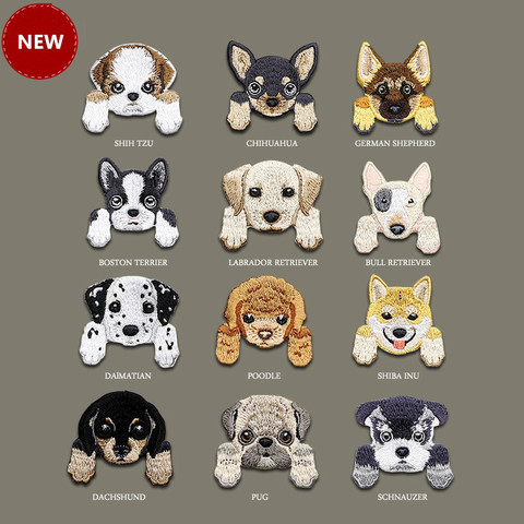 1 Piece Cute Chihuahua Shiba Dog patch baby's clothing patches backpack decoration small applique small cat iron on patch ► Photo 1/6