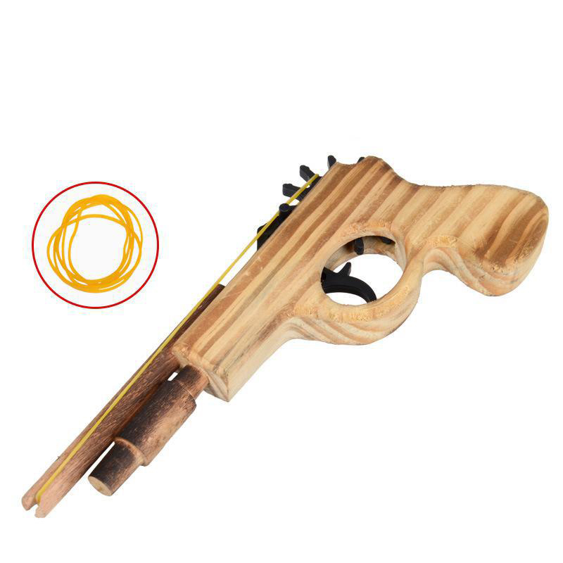 Plastic Rubber Band Gun Mould Hand Pistol Children Outdoor Shooting Playing Toy 