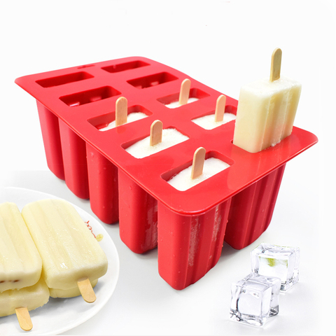 Ice Cream Molds 4/6/10 Popsicle Molds Set Popsicle Ice Tray DIY Ice Cream  Reusable with Stick Cover ice mold Kitchen Accessories - AliExpress