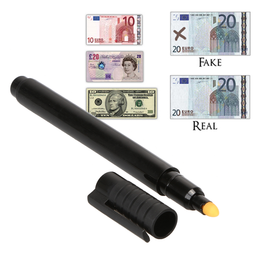 5 Money Tester Pen for Counterfeit Forged Fake Detector Marker Bank Checker Note 