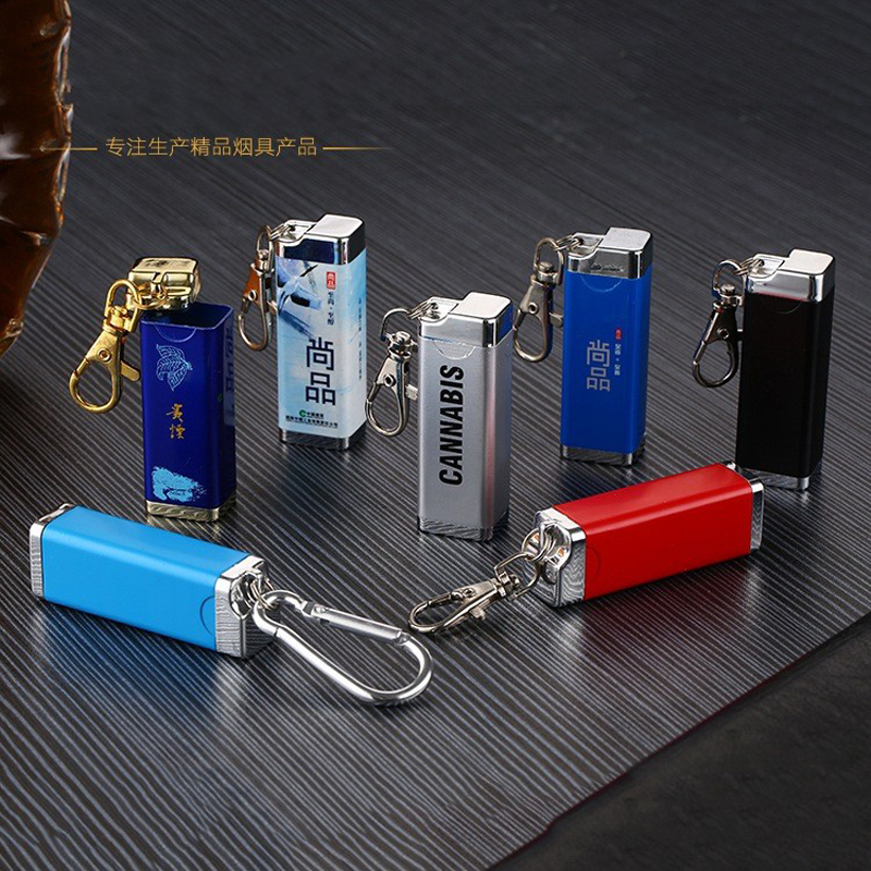 Portable Mini Pocket Ashtray Windproof Cases Key-chain Outdoor Smoking Accessory 
