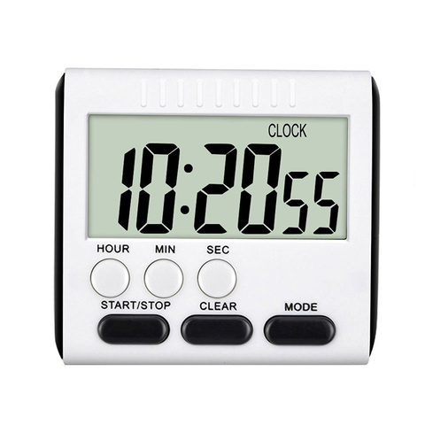 2022 New 1Pcs Super Thin LCD Digital Screen Kitchen Timer Square Cooking Count Up Countdown Alarm Magnet Clock Accessories ► Photo 1/6