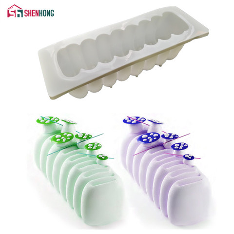 SHENHONG Heart Shaped Mousse Pastry Moulds Silicone Cake Molds
