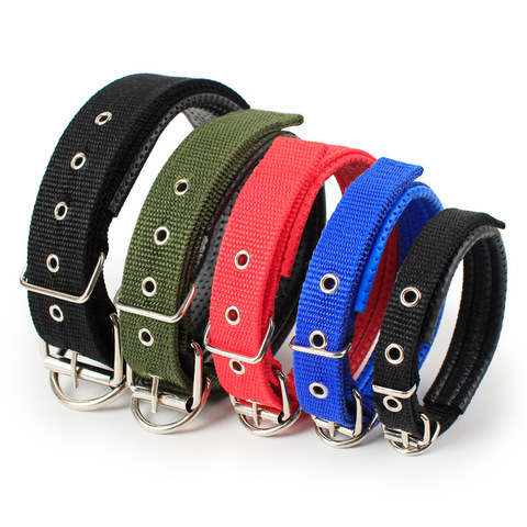 Adjustable Nylon Pet Dog Collar for Small Large Dogs Durable Puppy Big Dog Collars Pitbull Pug Products for Pets Honden Halsband ► Photo 1/6