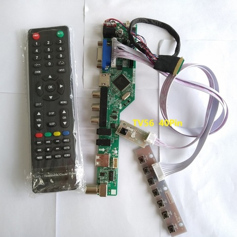 kit for LP156WH4(TL)(Q2) Screen panel Controller board driver remote VGA 15.6