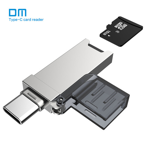 DM USB C Card Reader CR006 Micro SD/TF Type C Multi Memory Card Reader  for MacBook or smartphone with USB-C interface ► Photo 1/1