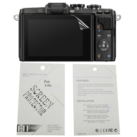 2pieces New Soft Camera screen protection film For OLYMPUS E-P5 E-PL5 E-PL6 E-PL7 E-PL8 E-PL9 PEN-F TG-3 TG-5 WG-5GPS XZ-2 XZ-10 ► Photo 1/6