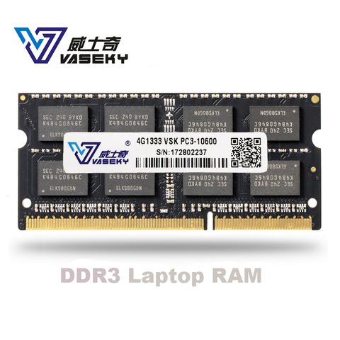 Vaseky 2GB 4GB 8GB 2G 4G 8G Laptop notebook Memory RAM Memoria Module Computer  PC3 DDR3 10600 12800 S 1600MHZ 1333MHZ RAM ► Photo 1/6