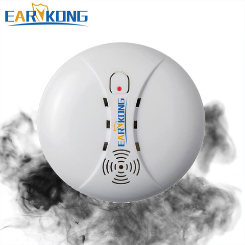 433MHz Wireless Smoke Detector Fire Alarm Sensor for Wifi GSM alarm  for Indoor Home Safety Garden Security SM-01, Hot Selling, ► Photo 1/6