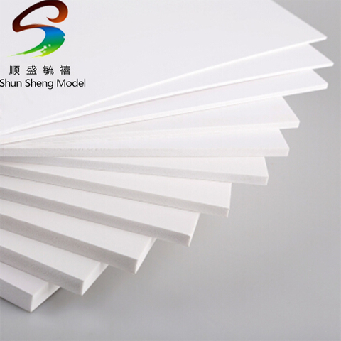 White PVC foam board Handmade Model making material plastic flat board For  DIY Building model materials 300x200mm
