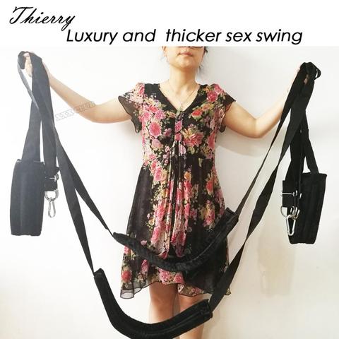 Thierry Luxury thicker 0.9kg Sex Swing Chairs Strap Adults Sex Furniture Adult Games Hanging Swing for Couples sex position ► Photo 1/6