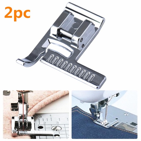 2pc STITCH GUIDESEWING FOOT SNAP ON META COMPATIBLE FOR BROTHER, , NEW SINGER DOMESTIC FOOT MACHINES 5BB5136 ► Photo 1/4