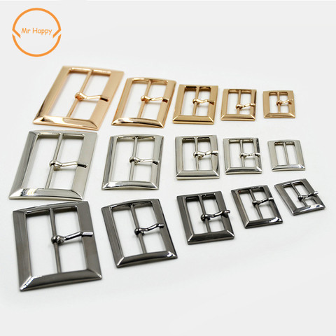 10pcs/lot 20mm/25mm/30mm/40mm/50mm silver bronze gold Square metal shoes bag Belt Buckles decoration DIY Accessory Sewing ► Photo 1/4