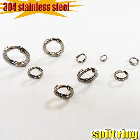 2022 NEW the best  pure 304 Stainless Steel Split Rings Hard Bait 200pcs/lot attention to the large size number ► Photo 1/1