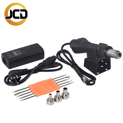 JCD Micro hot air gun 8858 soldering welding rework station 700W LCD Digital Heat gun 24V Hot Air Blower Ceramic Heating element ► Photo 1/6